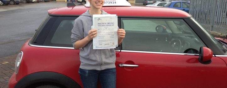 Samantha passed her test !!!!!!!!!!!!!