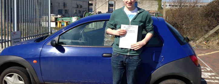 Harley passed his Driving Test on April the 3rd