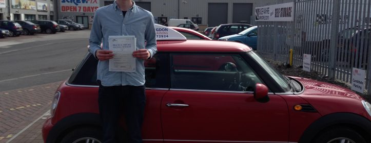 Ludo passed his Driving Test on April the 2nd