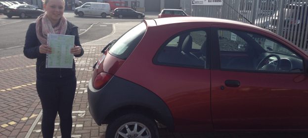 Jade passed her Driving Test on April the 16th
