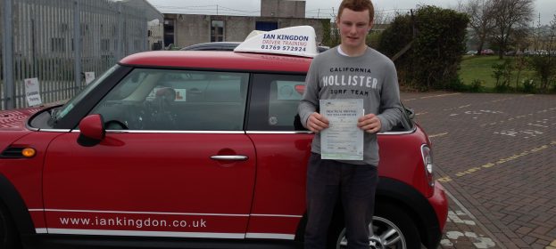 Sam passed his Driving Test today.