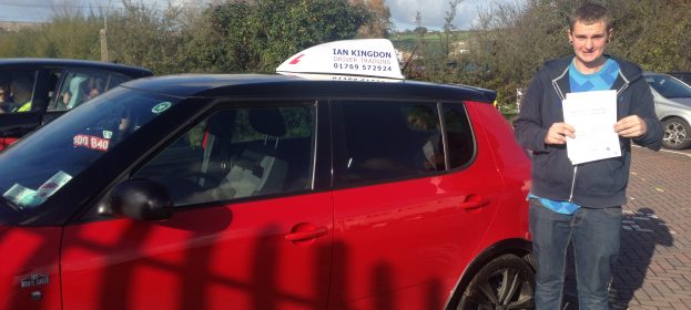 Sam P passed his Driving Test today !!