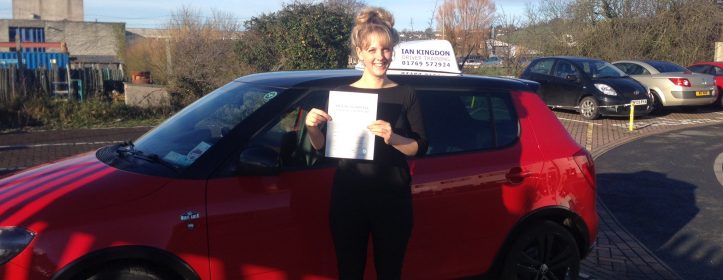 Maddie passed her Driving Test today First time !!