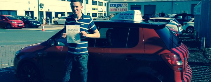 Glyn passed his Driving Test today, 1st time.