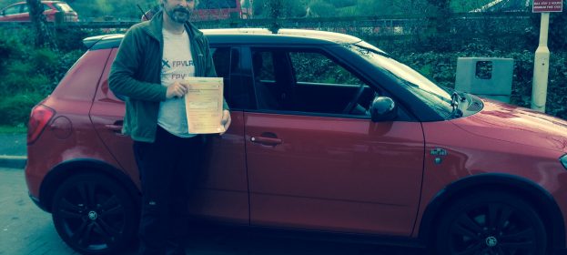 Ken passed his Taxi Driving Test today.