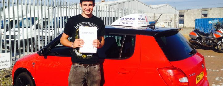 Will Boyles has Passed his Driving Test.