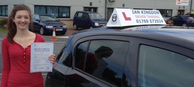 Yasmin Lee passed her driving test yesterday first time.