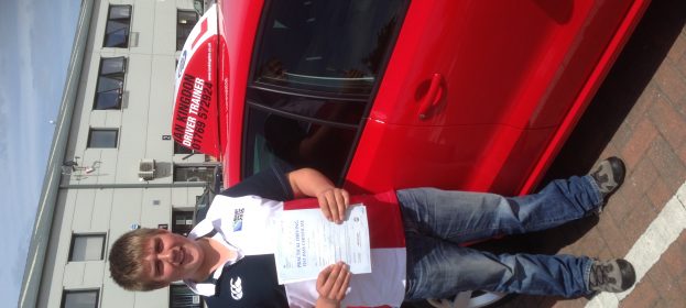 Thomas Webber Passed his Driving Test today 1st time.