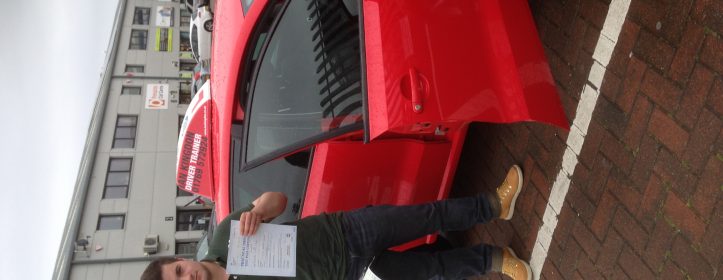 Alex Kingdon passed his driving test this morning.