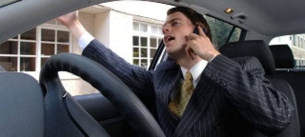 Half of young drivers have had a work-related call while driving,