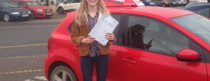 Tabitha Waldron passed her Driving Test first time!!!!