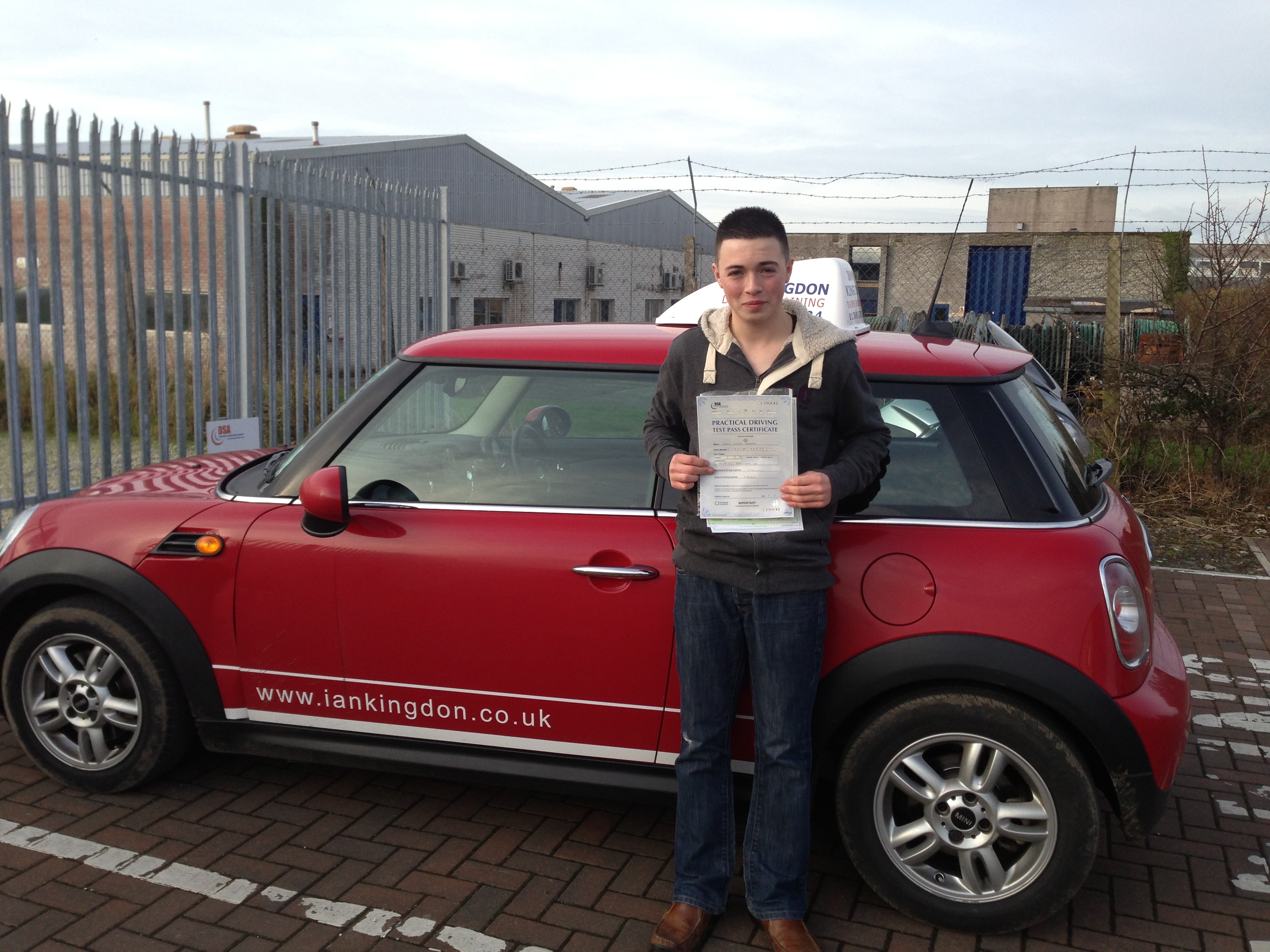 Corey passed test.