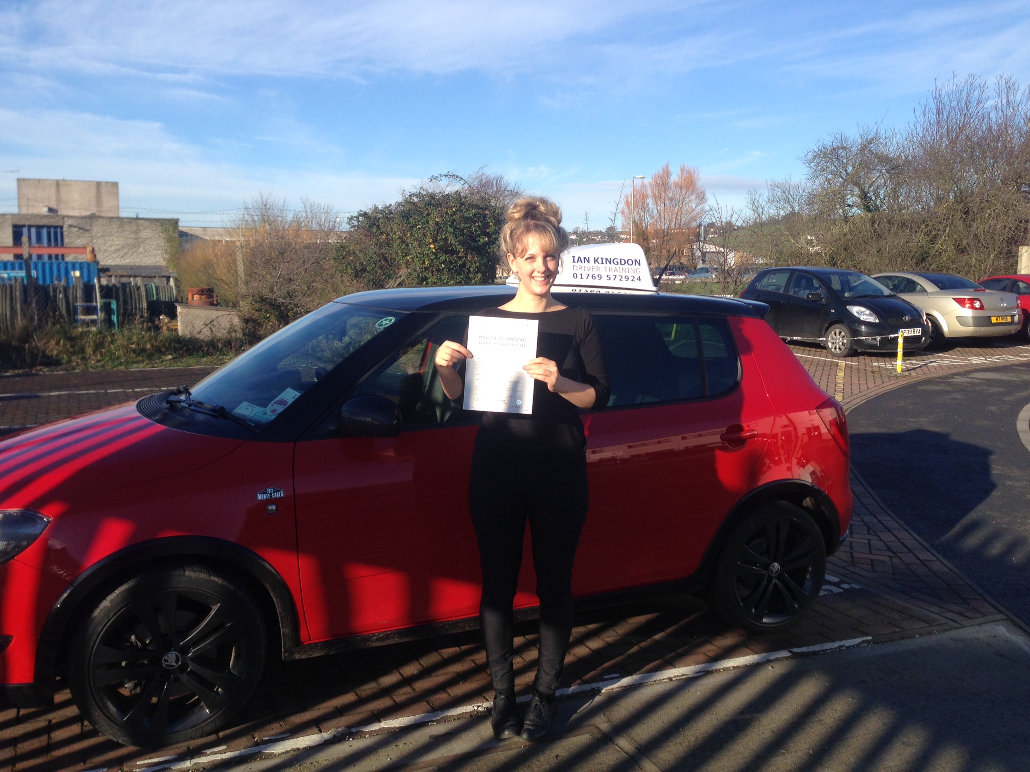 Maddie passed her Driving Test today First time !!