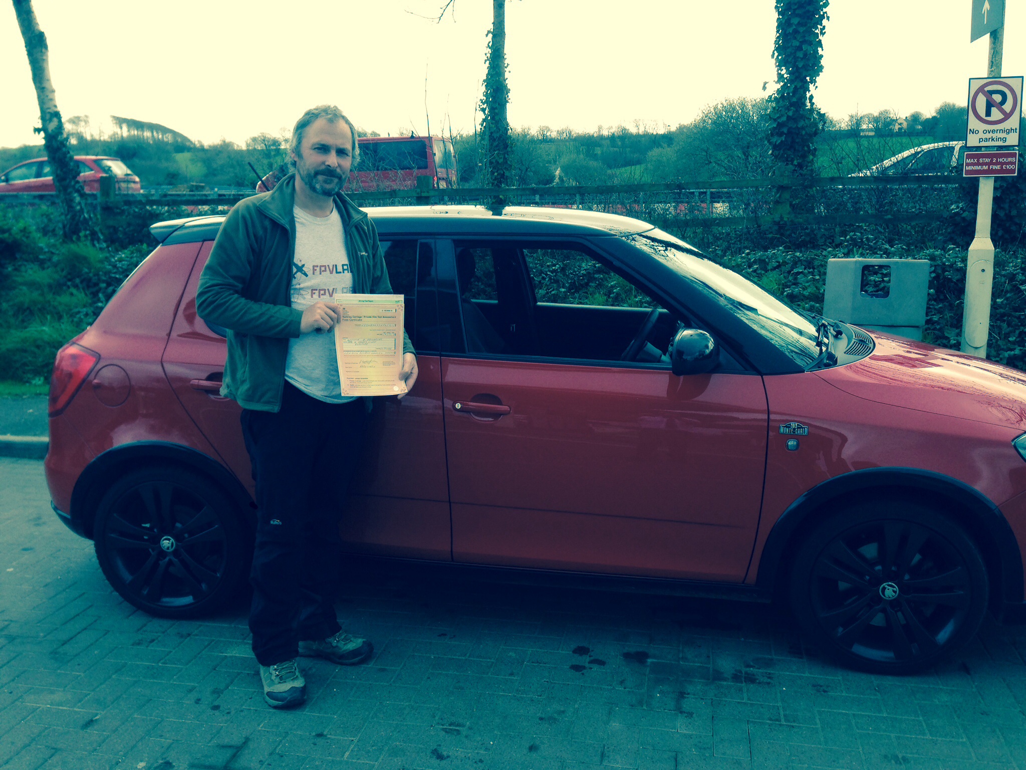Ken passed his Taxi Driving Test today.