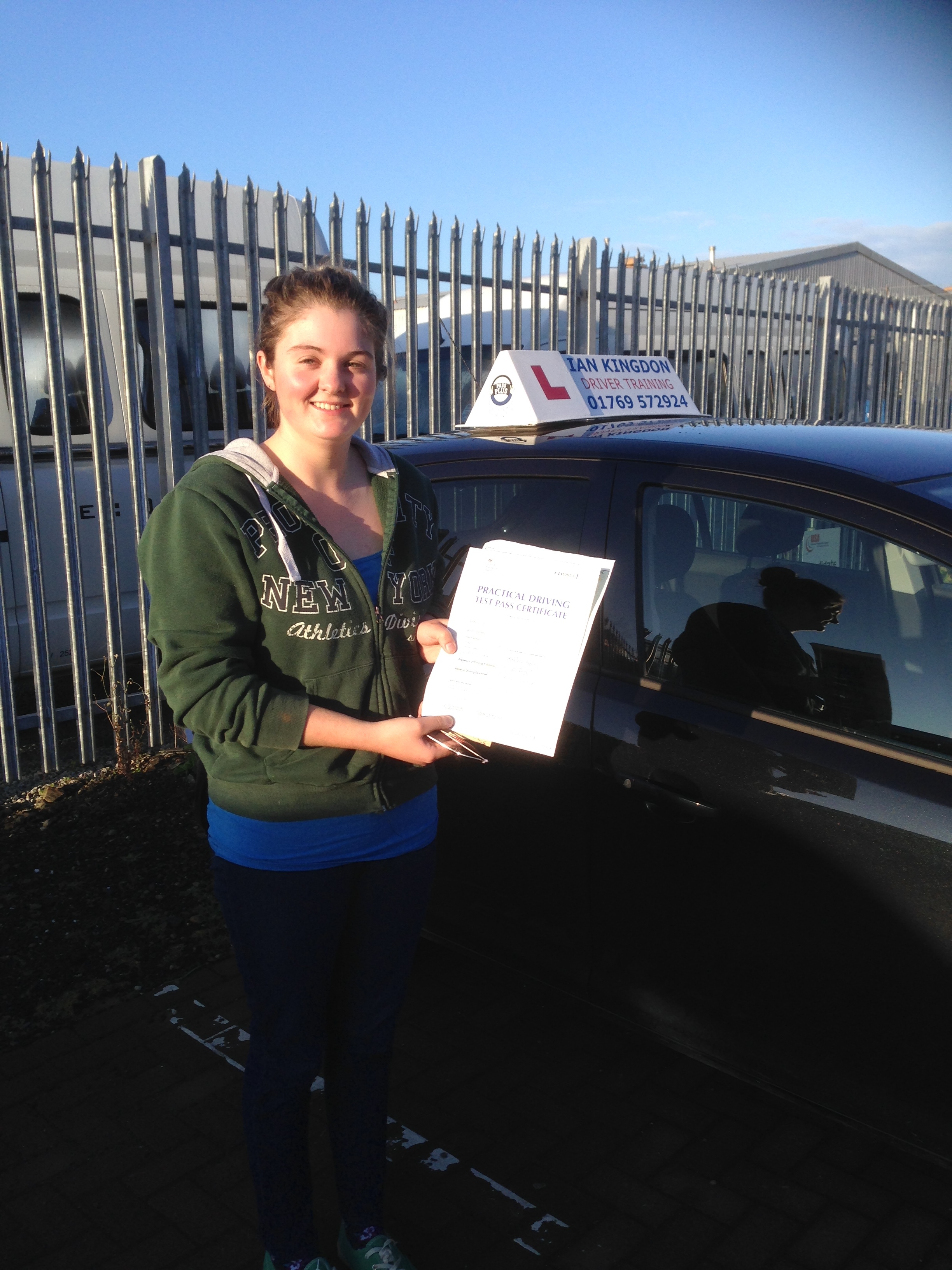 Diane Loosemore passed her driving test today first time.