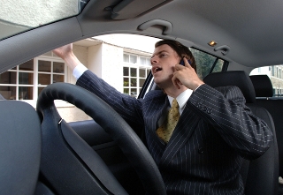 Half of young drivers have had a work-related call while driving,