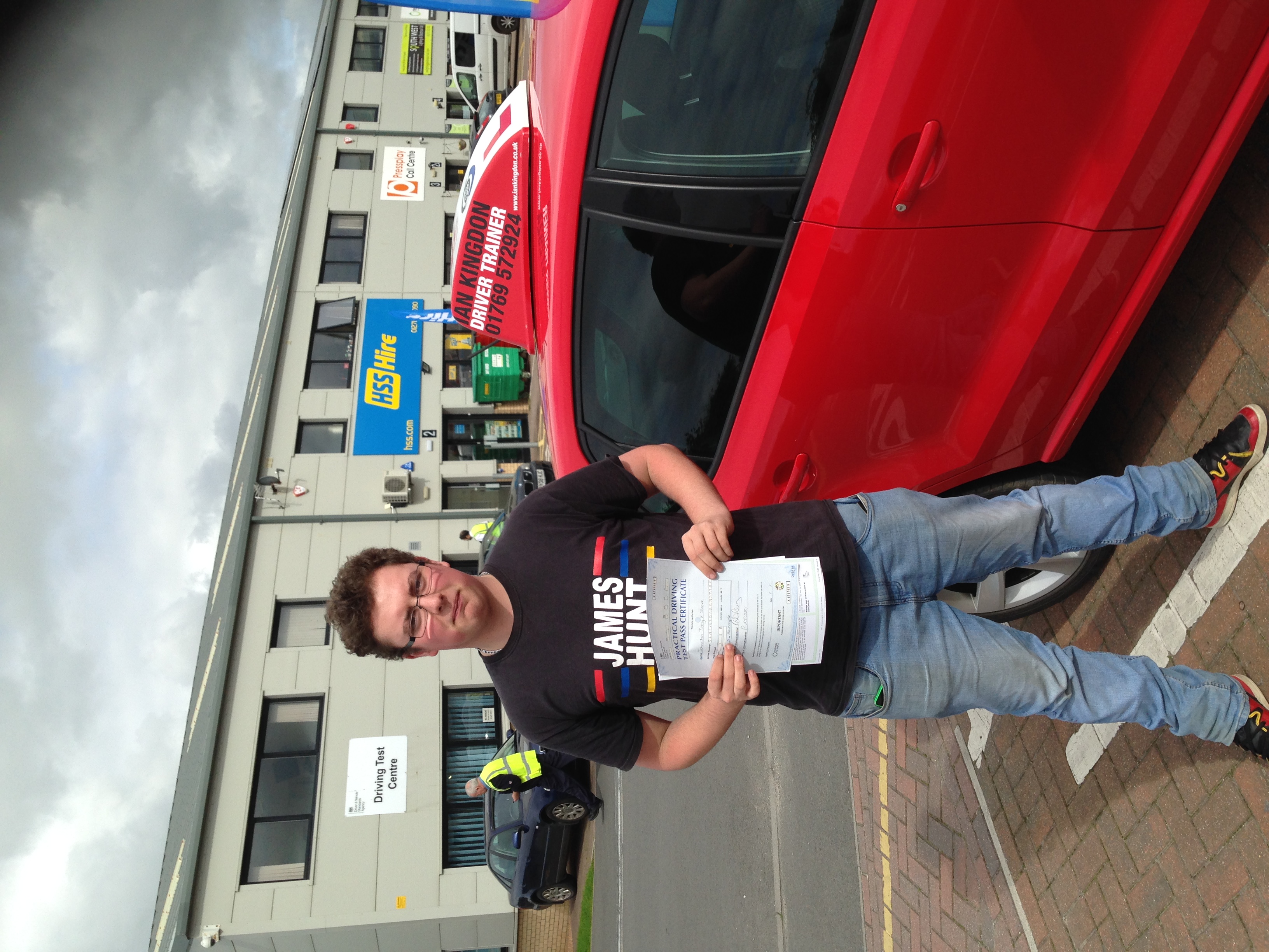John Slake Passed his driving test today.
