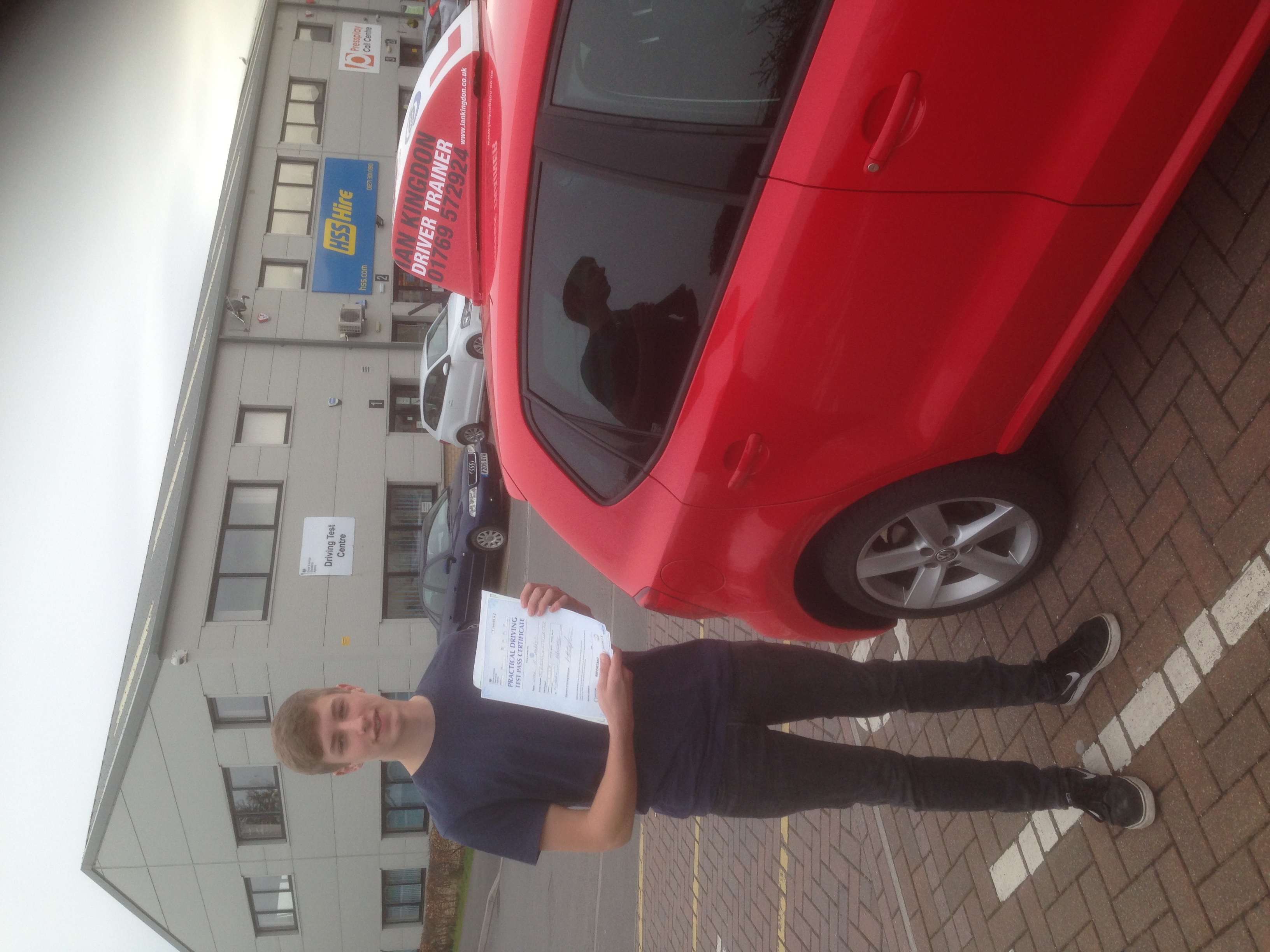 Luke passed his Driving Test this week.