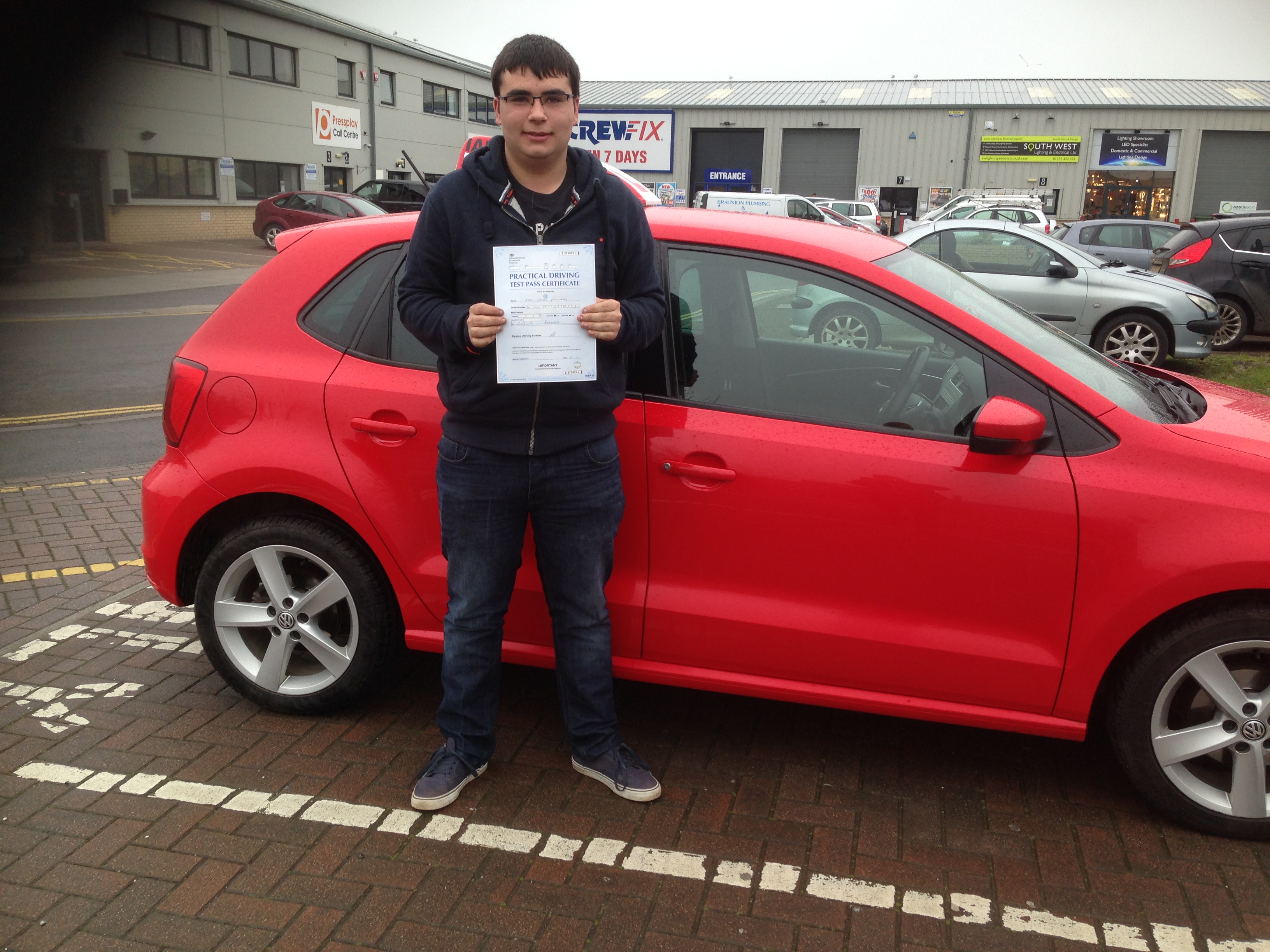Ryan Williams passed his Test First Time with flying colours.