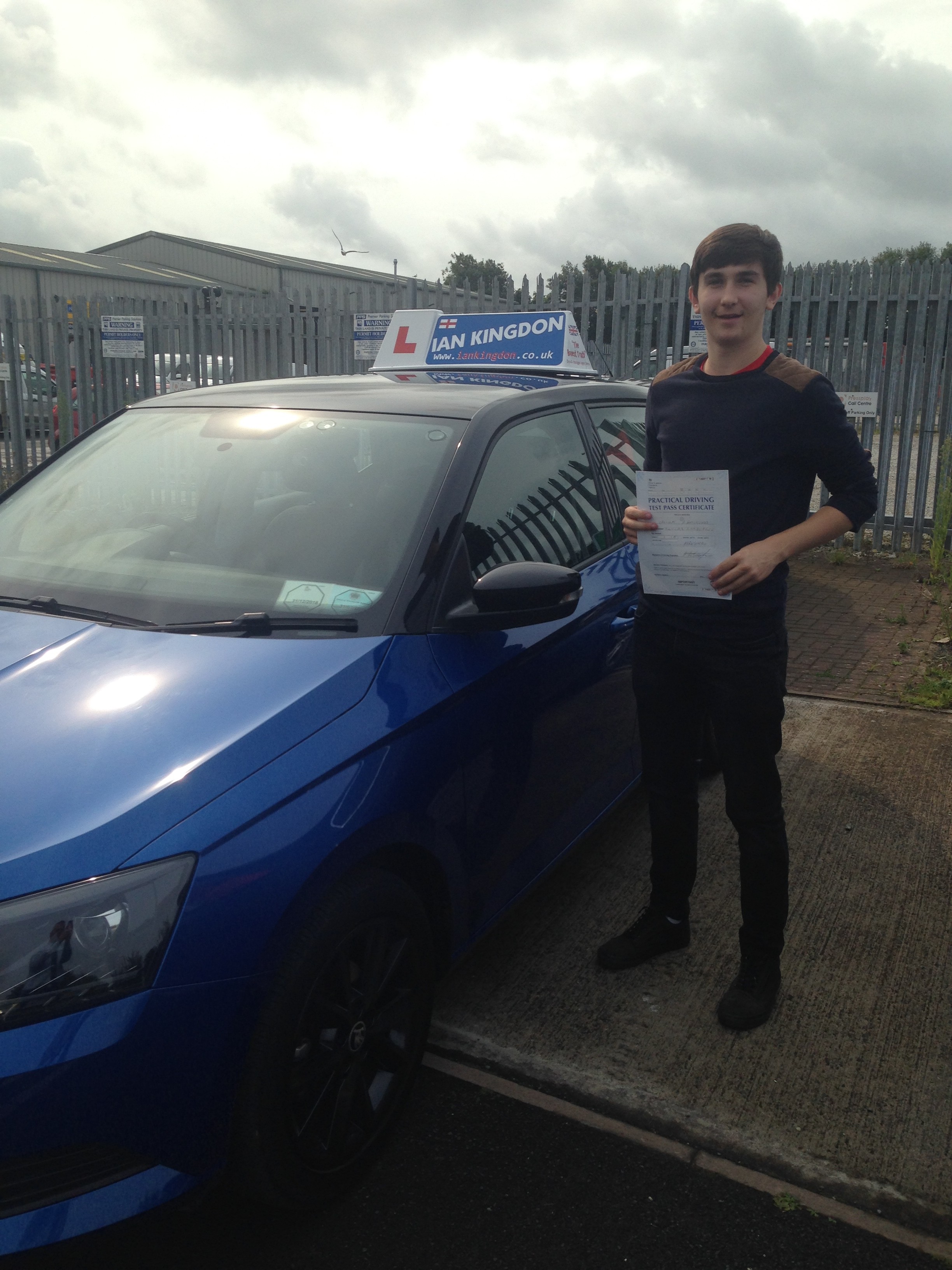 Great first time Driving Test pass by Callum Hutchings in Barnstaple this week.